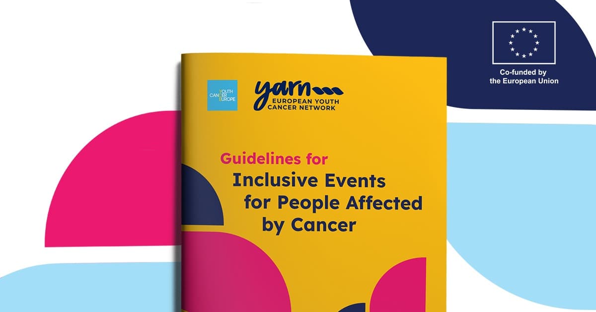 Cover of the Guidelines for Inclusive Events for People Affected by Cancer